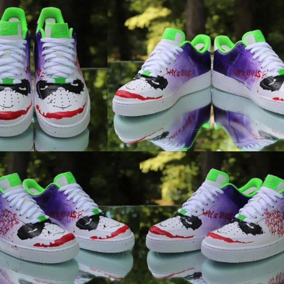 Nike Air Force 1 Low Joker Custom Men’s Size 8.5 - Picture 10 of 16